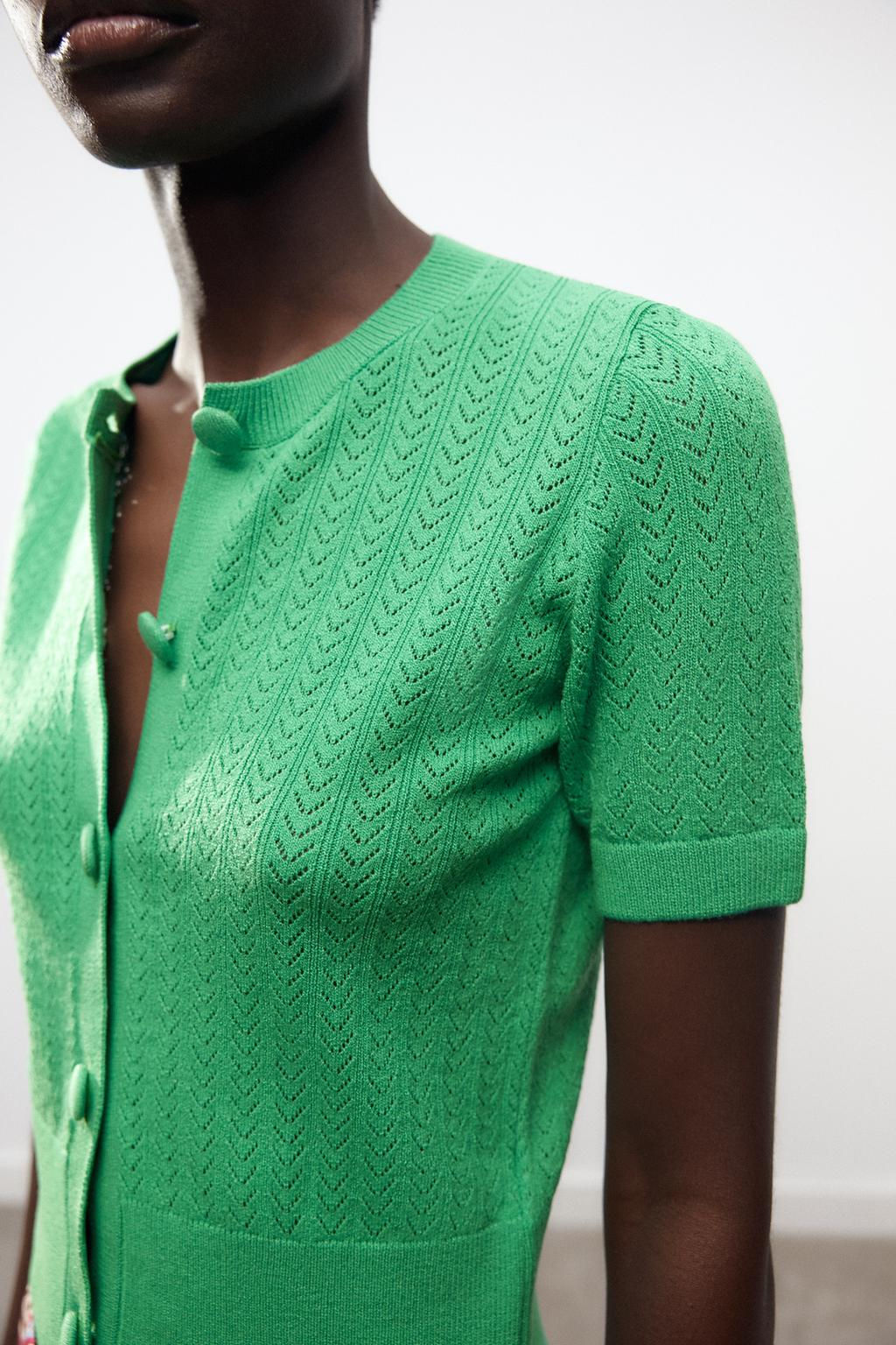 POINTELLE KNIT TOP - Zara фото 4