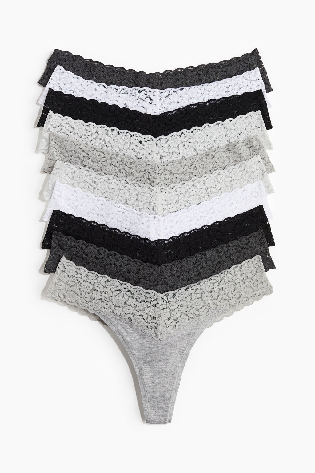 Pack de 10 bragas Thong de encaje - H&m фото 12