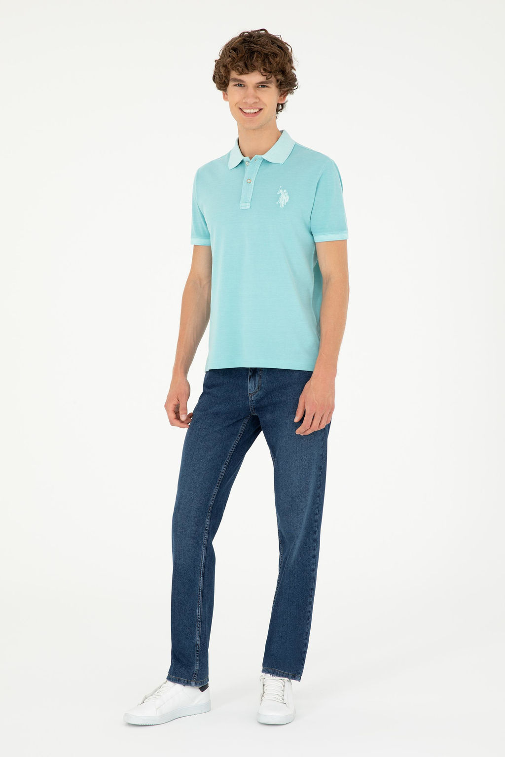 Футболка U.S. Polo Assn мятная хлопок  фото 4