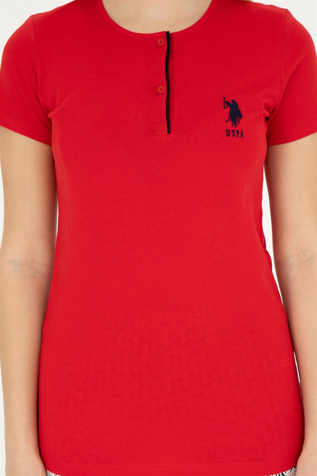 Женский красный пижамный комплект Неожиданная скидка в корзине - U.s. polo assn фото 6