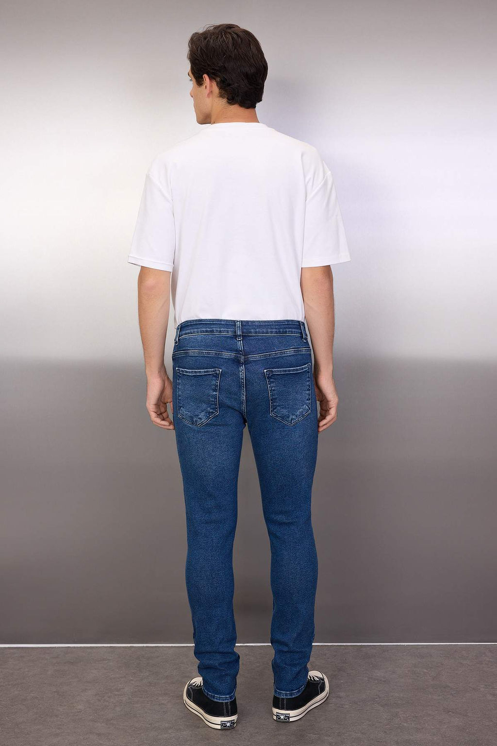 TRENDYOL MAN Siyah Skinny Fit Esnek Kumas Dar Kesim Jeans TMNAW23JE00047 - Trendyolmilla фото 61