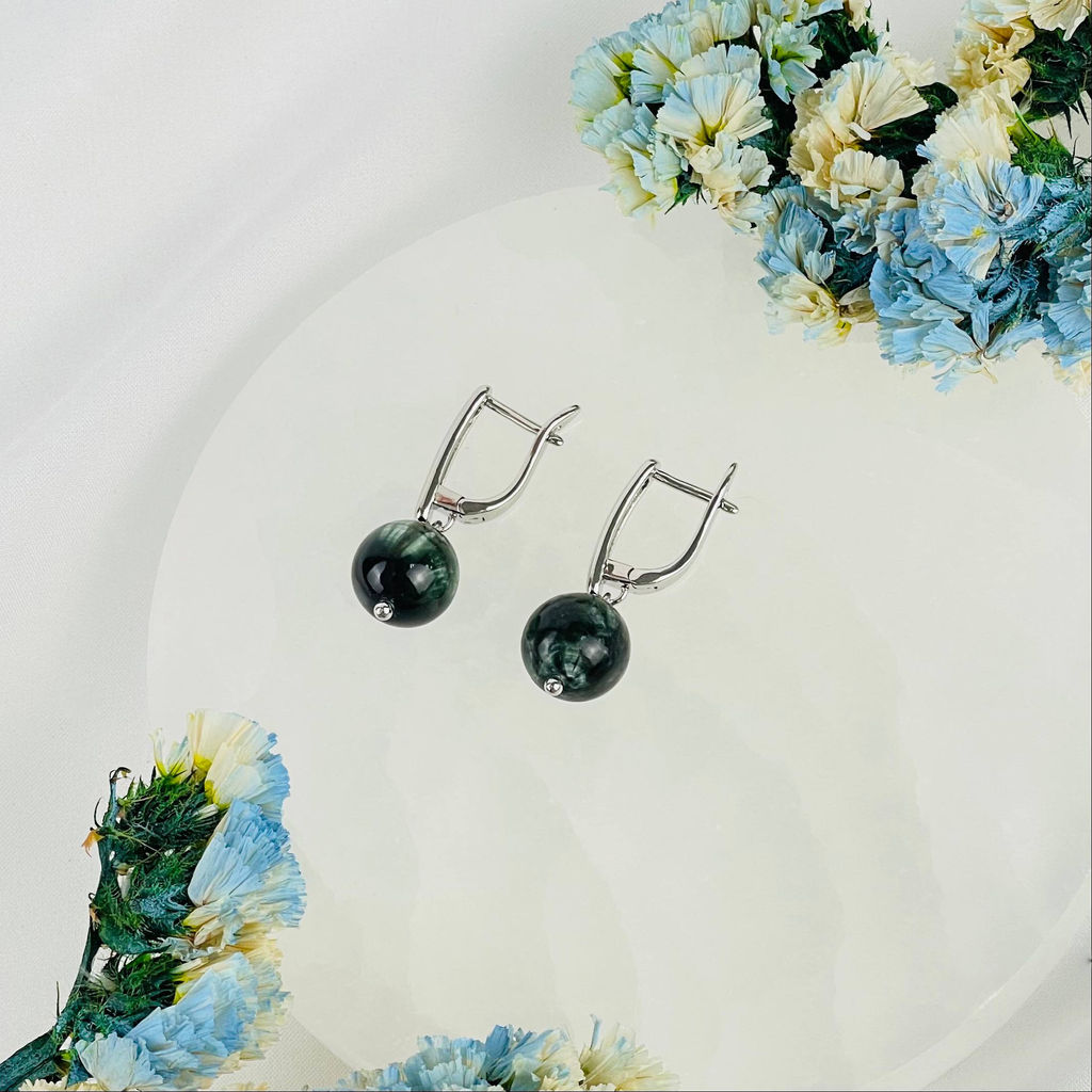 Серьги из Серафинита