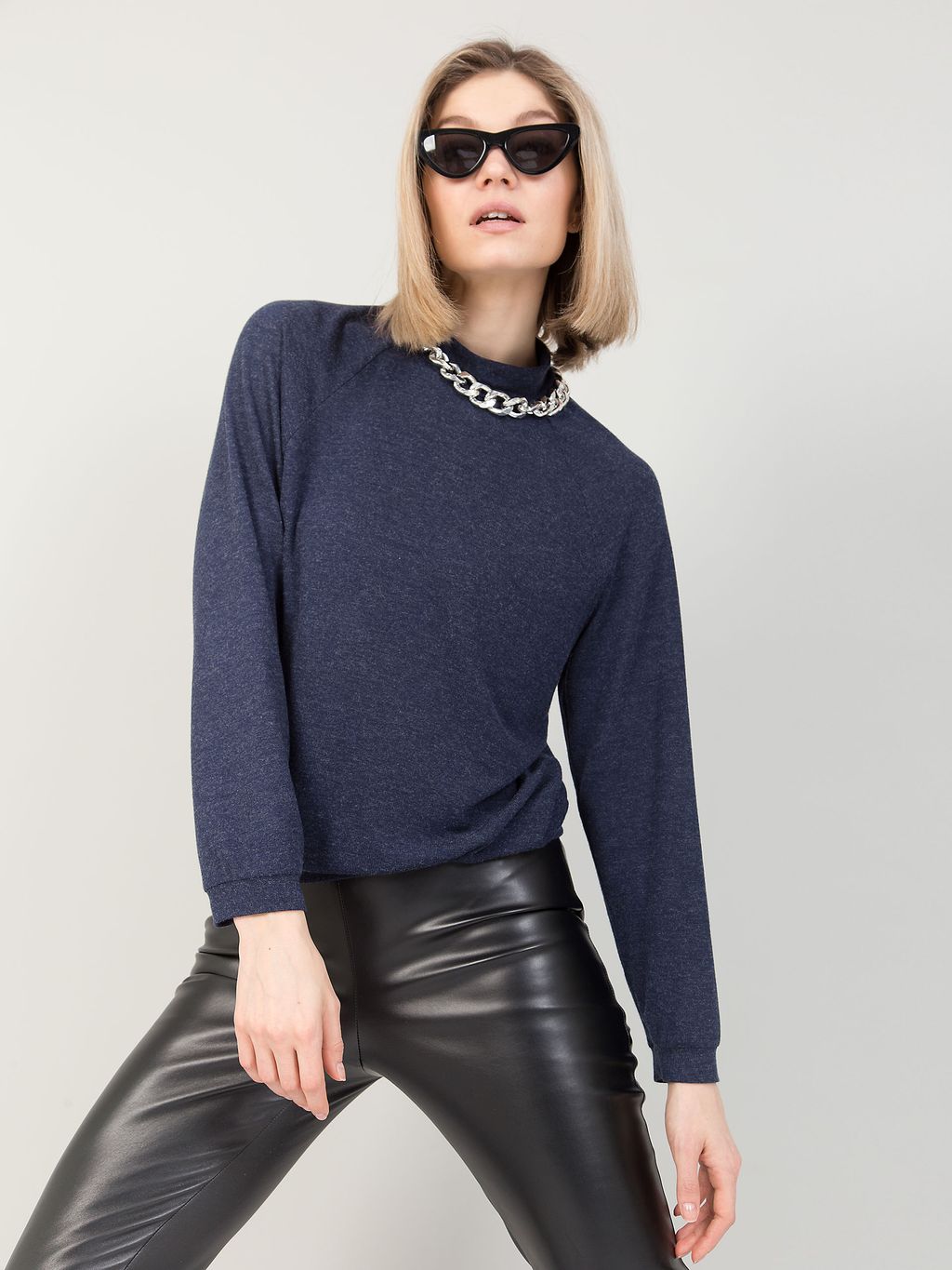 Джемпер PRIZ с рукавом покроя реглан - Stilla фото 9