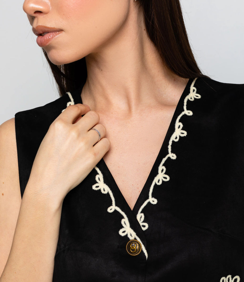 Жилет #КТ9836, чёрный