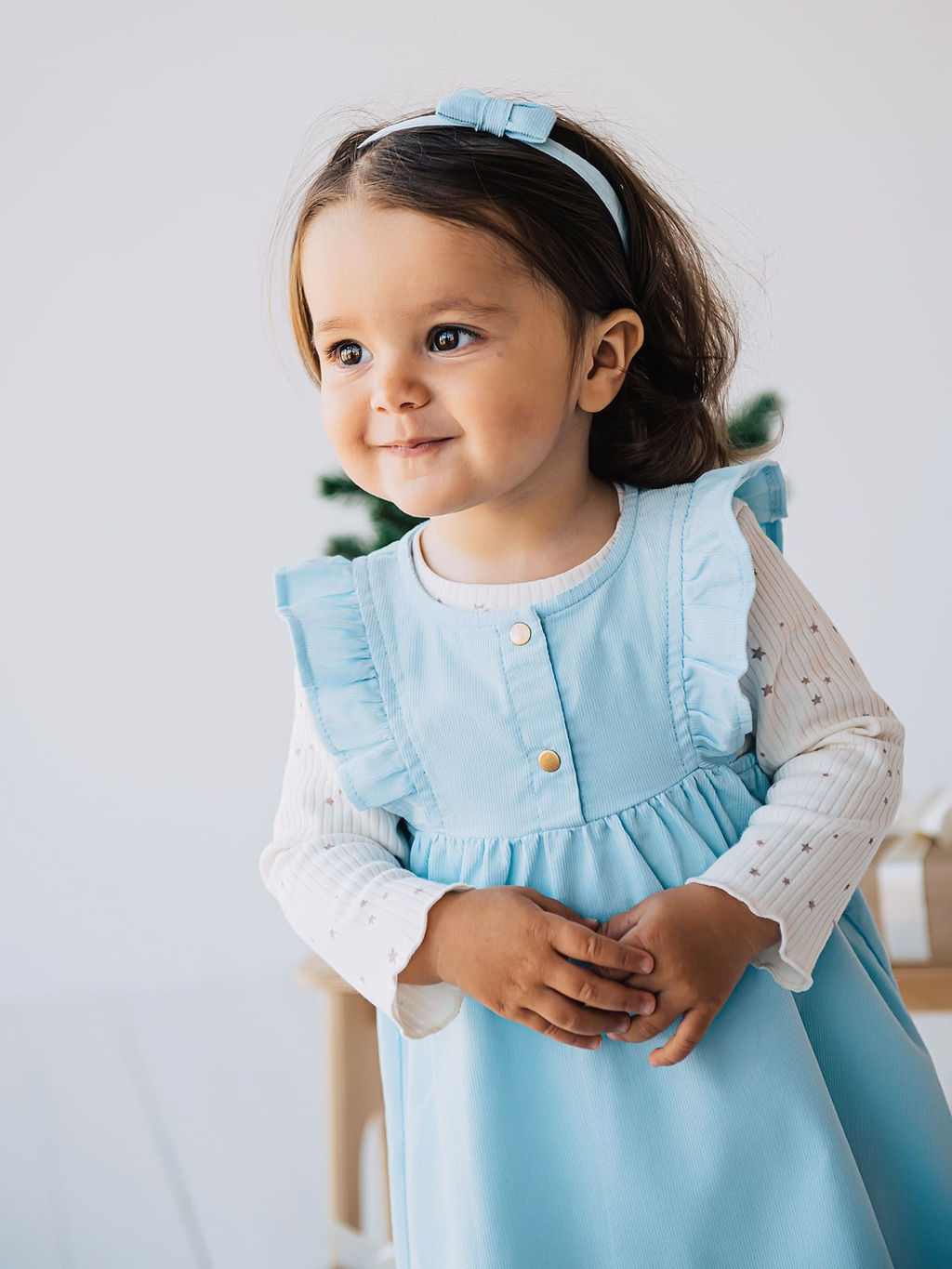 Повязка с бантиком "Небо" 0+