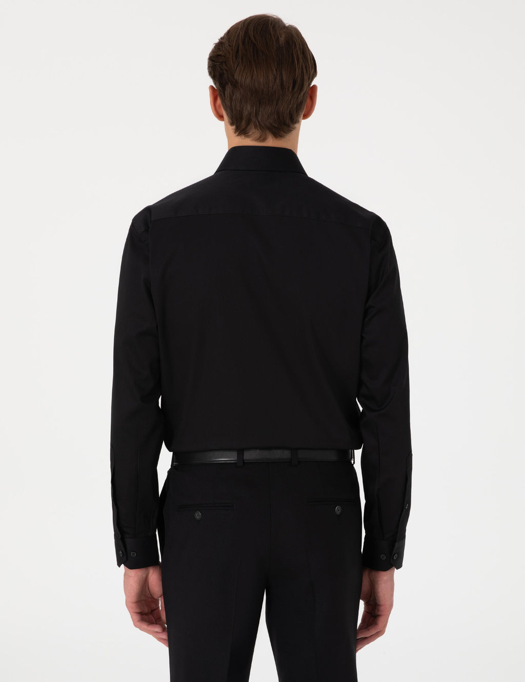 Siyah Regular Fit Uzun Kollu Basic G_mlek - Pierre cardin фото 12