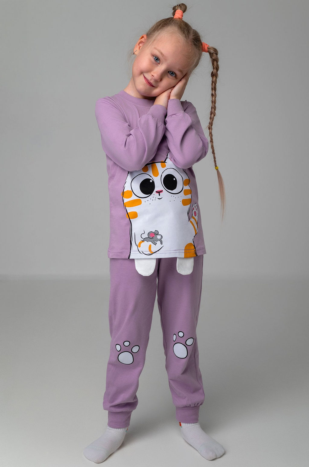 Хлопковая пижама для девочки Bonito  фото 2