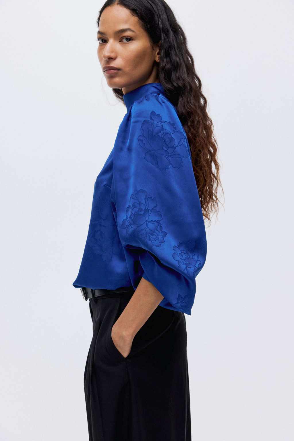 Blusa en tejido jacquard - H&m фото 2