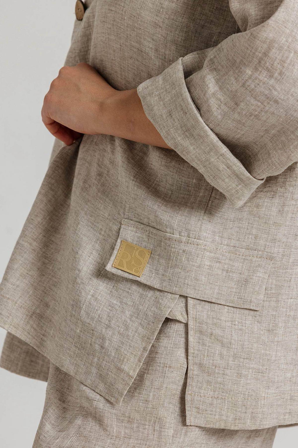 Жакет женский 4493/01/Бежевый - Rise фото 3