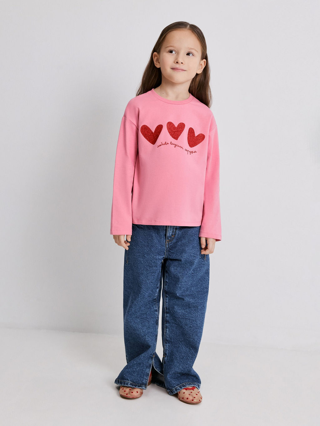 ACOOLA / Джемпер детский для девочек Salem пыльный розовый  фото 2