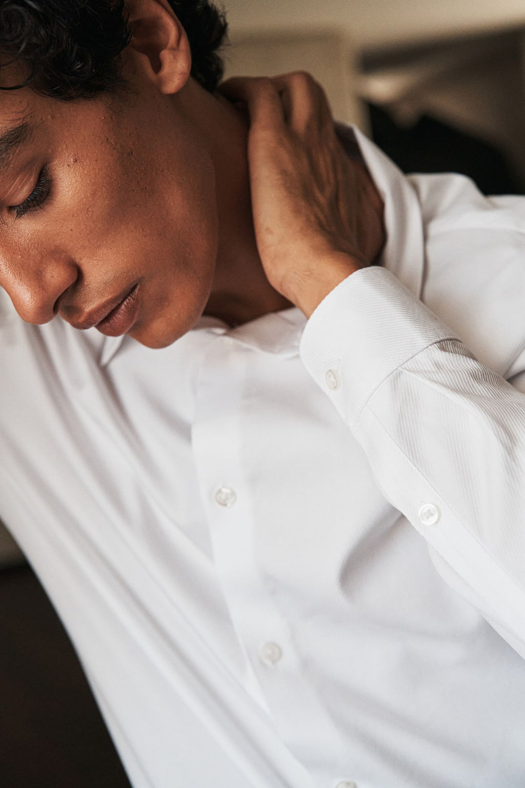 Camisa en algodon pima Slim Fit - H&m фото 5