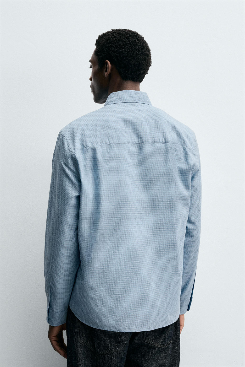 CAMISA ALGOD?N SOFT / Azul claro - Zara фото 3