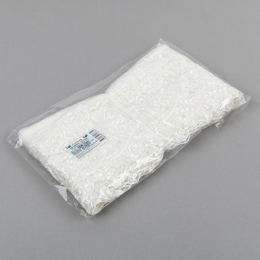 Кружево Gamma сетка 155 мм GKM-15501 в пакете 8.8 м 0.2 Турция СК/Распродажа TL003CR кремовый