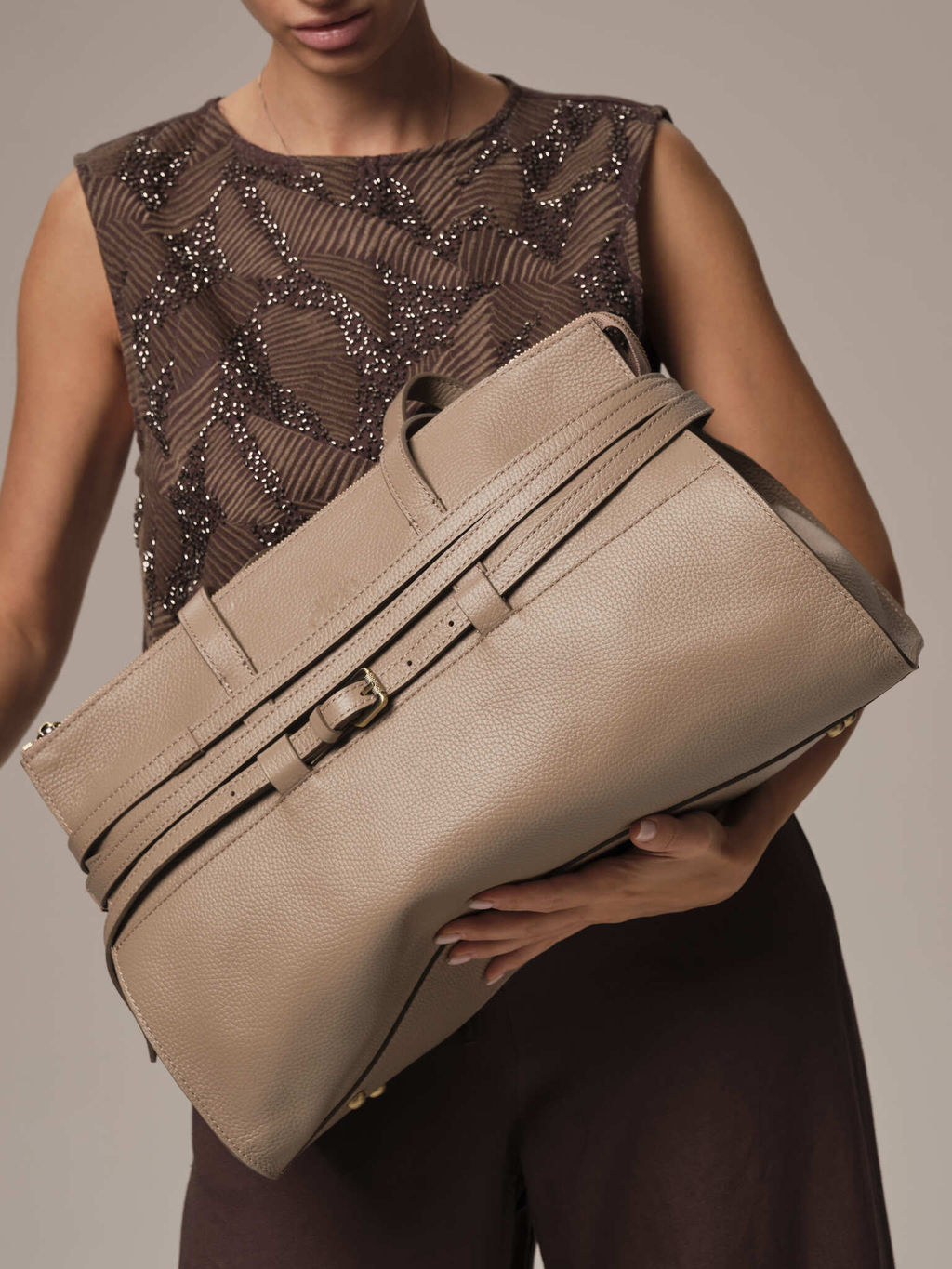 Сумка Rumi DBR 31152 бежевый латте  фото 7