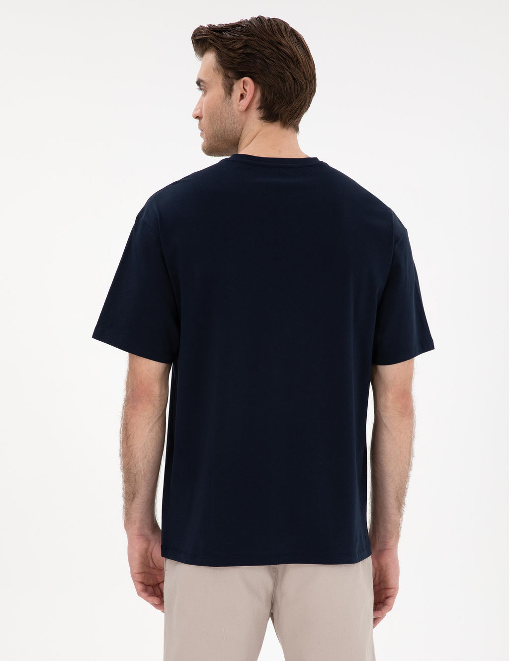 Lacivert Comfort Fit Basic Ti__rt - Pierre cardin фото 5