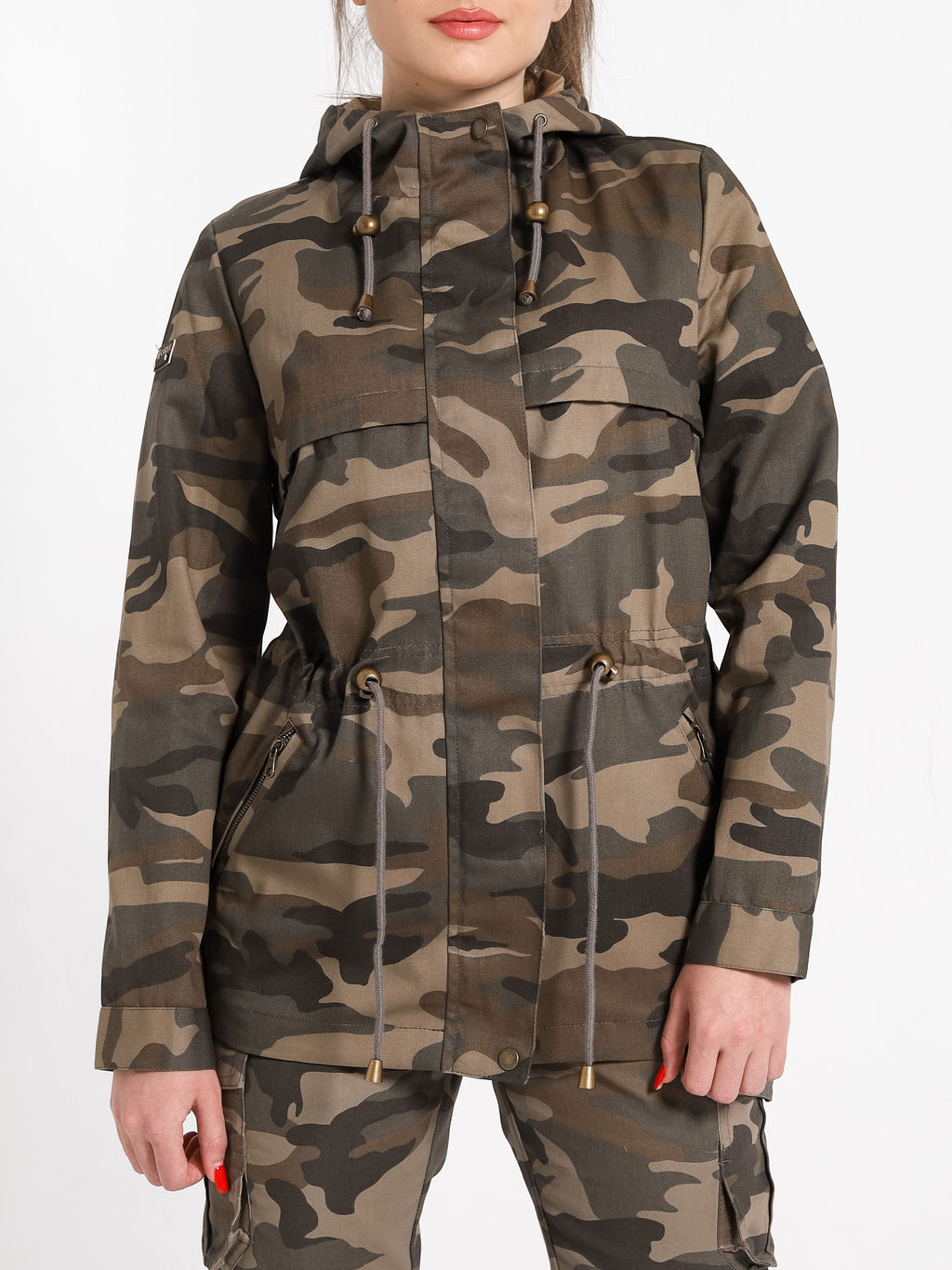 Ветровка женская Caribou S52 (с капюшоном) (камуфляж)  фото 2