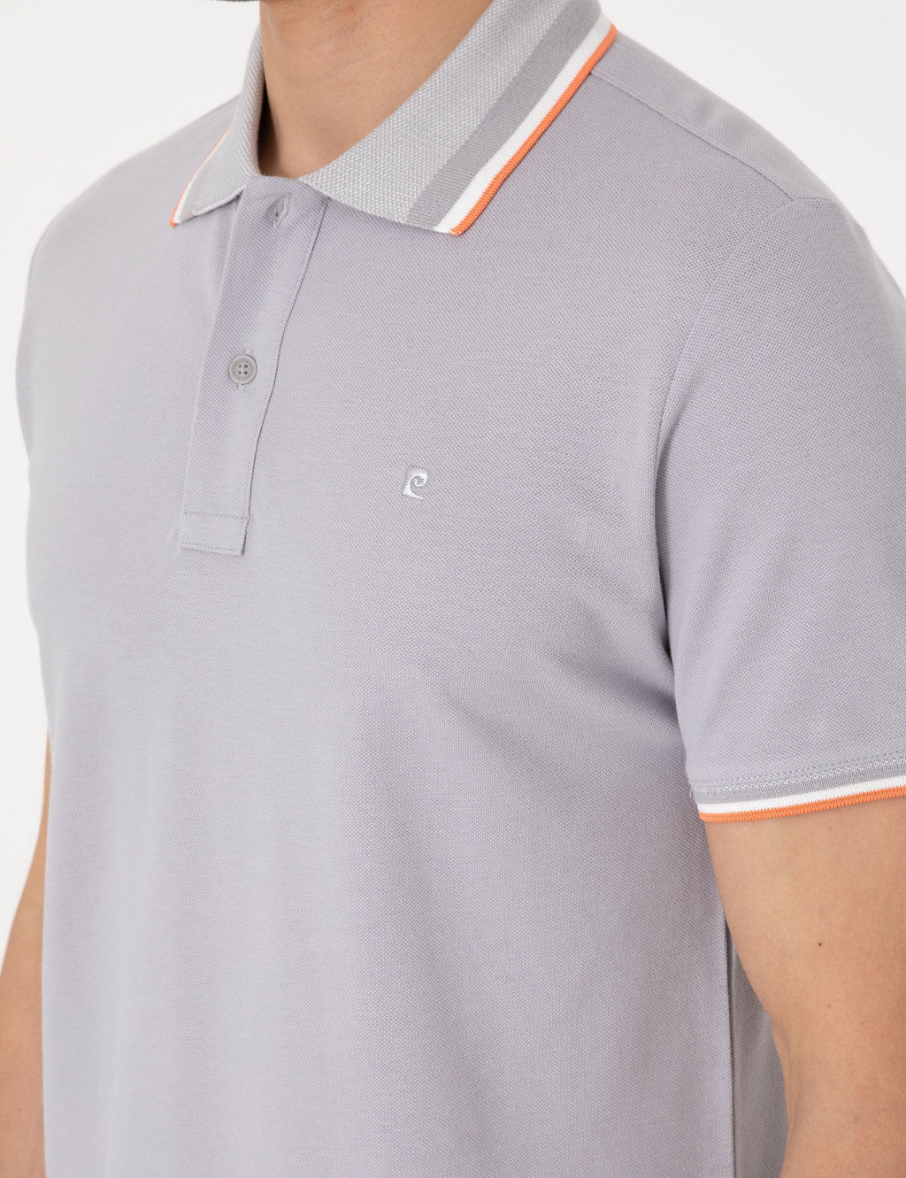 A__k Gri Slim Fit Polo Yaka Ti__rt - Pierre cardin фото 7