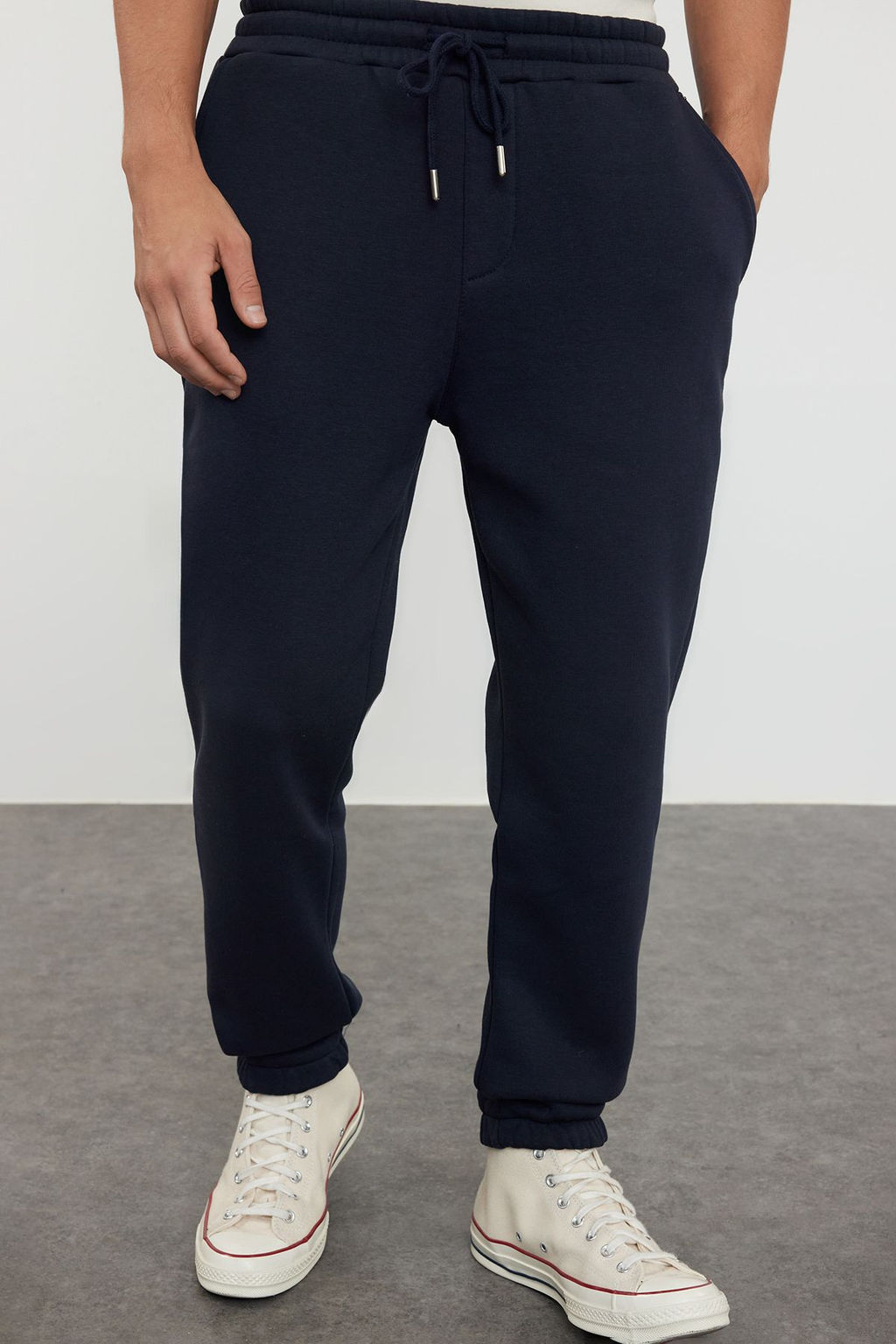 TRENDYOL MAN Siyah-Gri Regular/Normal Kesim Lastik Paca Kal?n Ici Polar 2li Paket Esofman Alt? TMNAW25EA00004 - Trendyolmilla фото 12