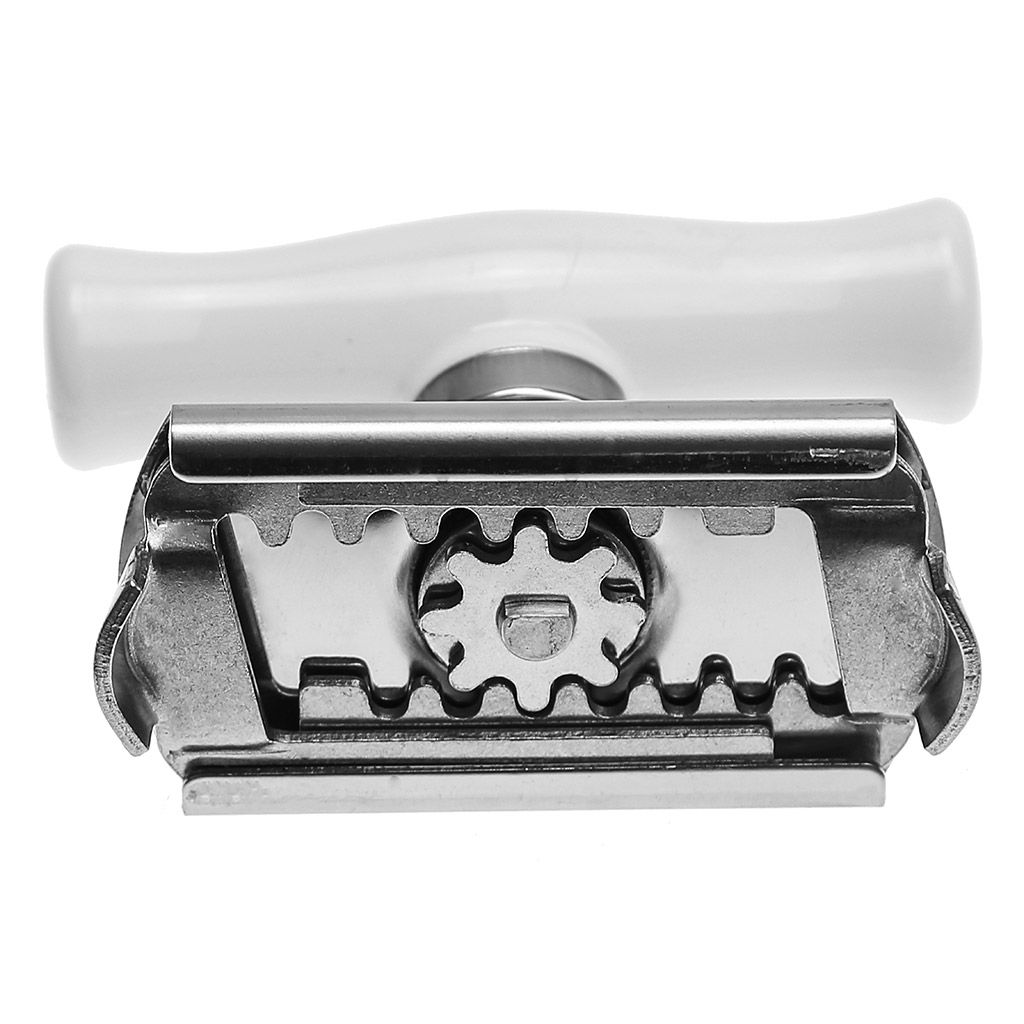 Открывашка из нержавеющей стали для винтовых крышек, раздвижной механизм, пластмассовая ручка, 8,5х4см h7см (д/крышки от 28 до 100мм) (Китай) - Домашняя мода фото 2