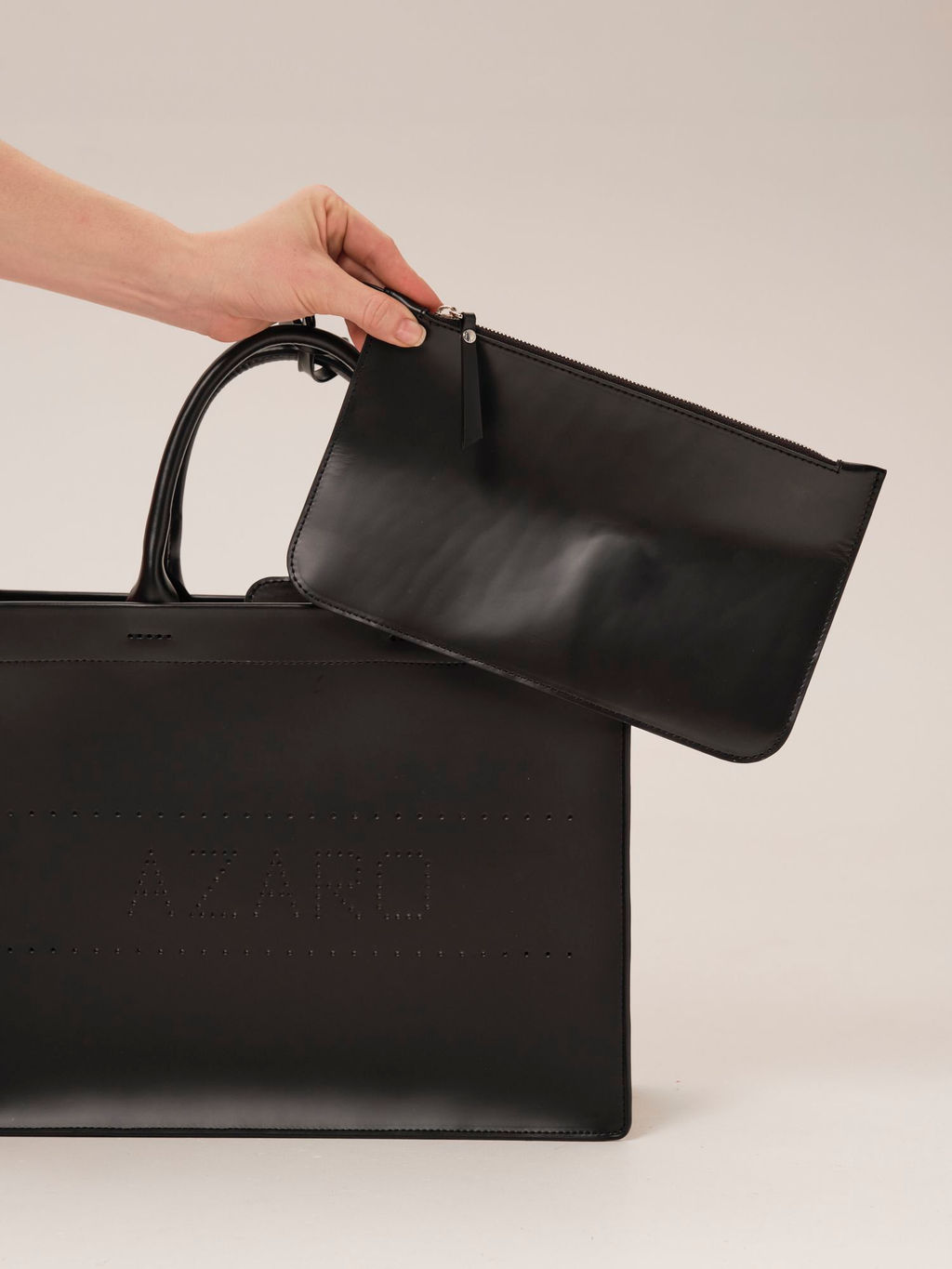 Сумка кожаная Azaro 30578 черный