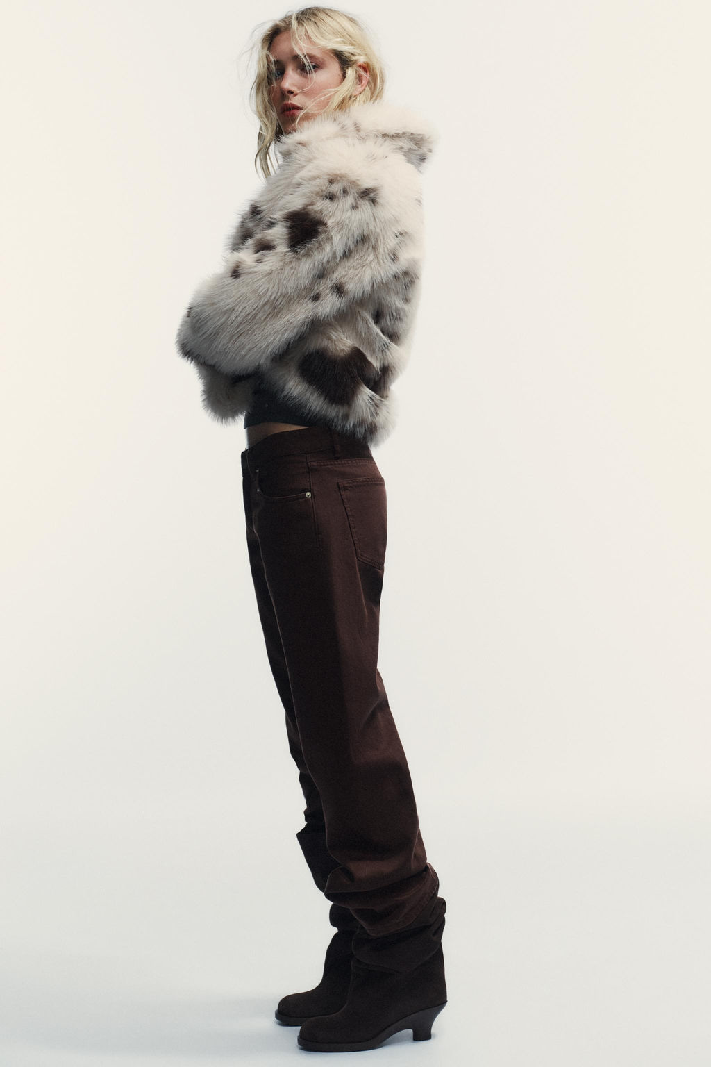 TRF WIDE-LEG LOW-RISE JEANS - Zara фото 3