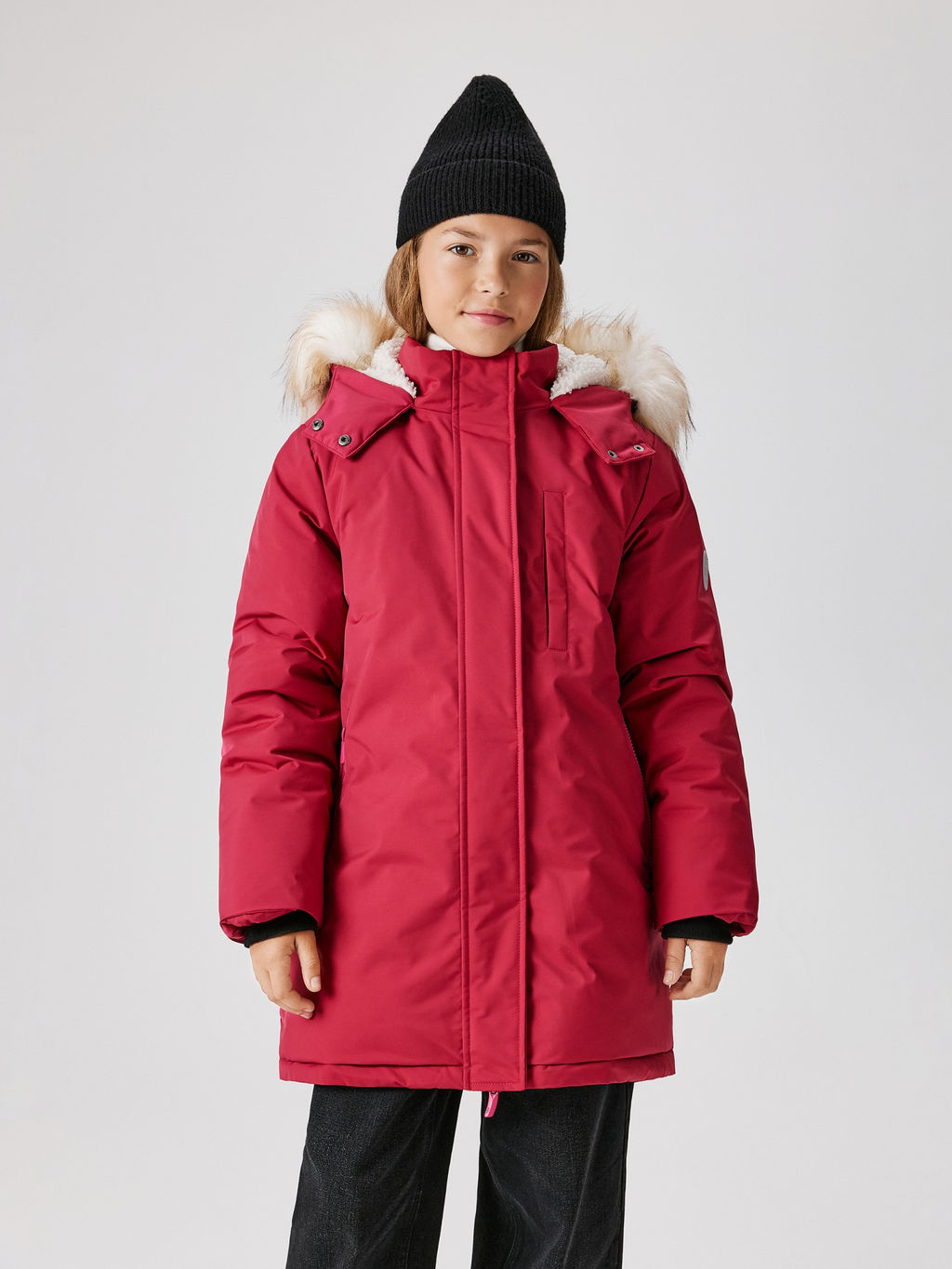 ACOOLA / Пальто детское для девочек Ida фуксия  фото 2