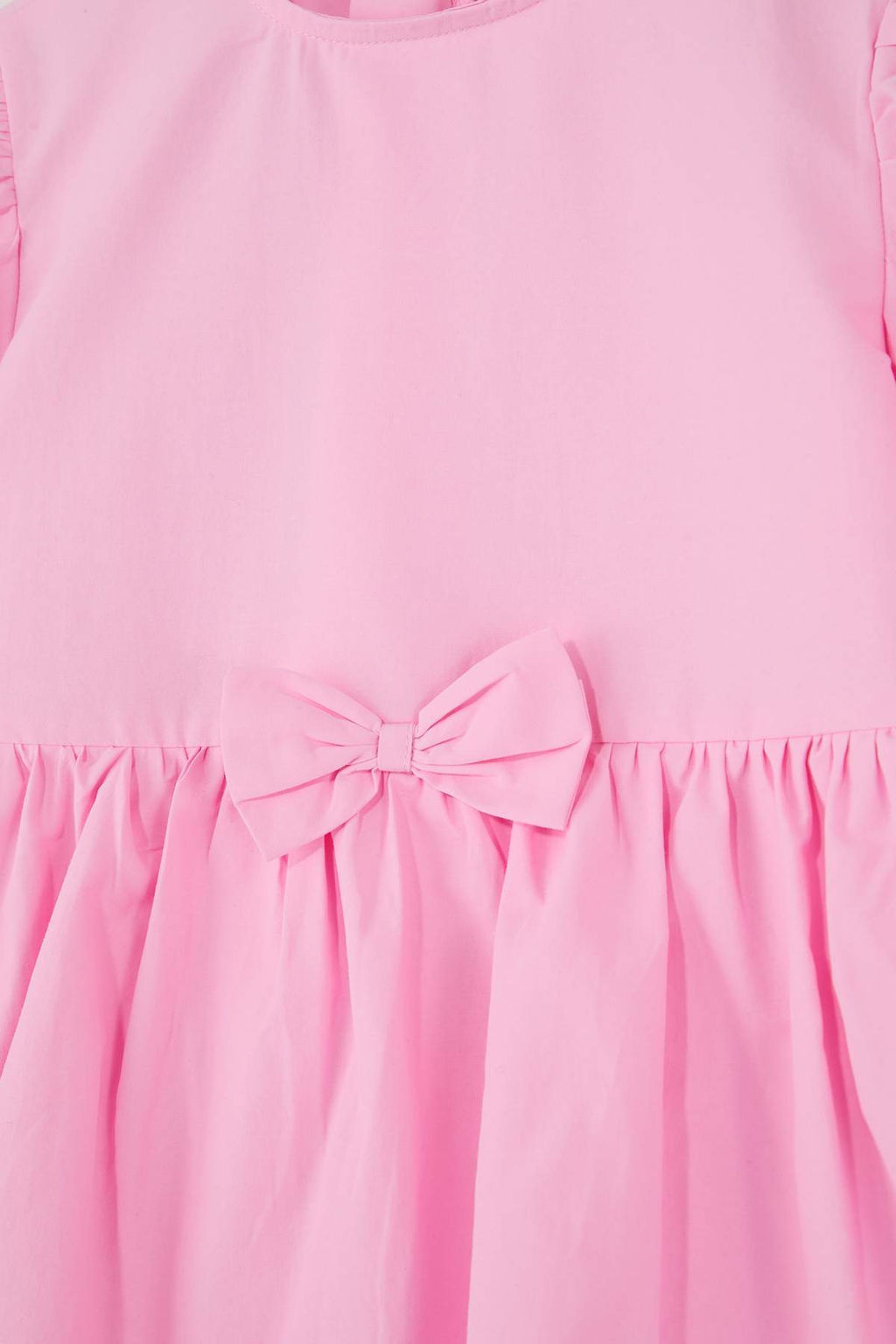 Pembe K?z Cocuk K?sa / Mini Duz Dokuma Elbise TKDSS26EL00004 - Trendyolmilla фото 2