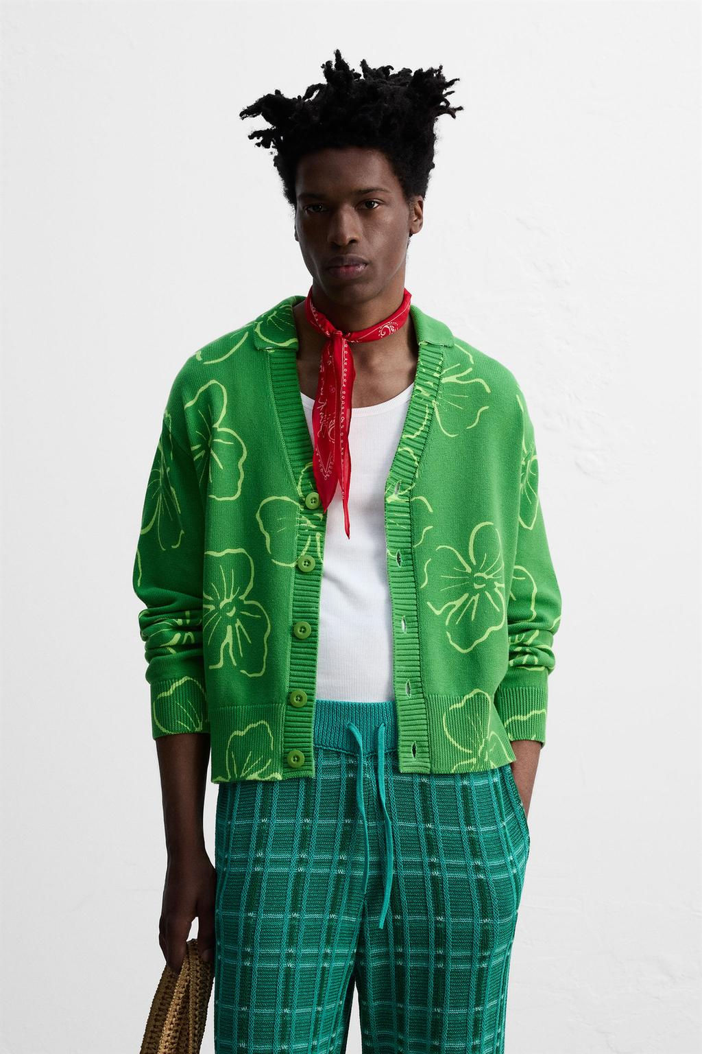 FLORAL PRINT CARDIGAN  OTIS KWAME KYE QUAICOE - Zara фото 2