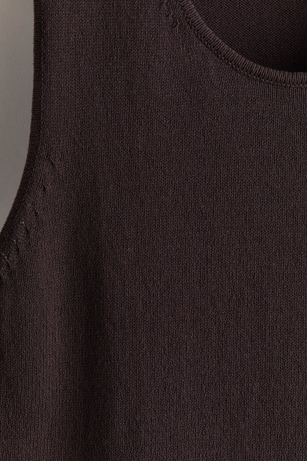 Camiseta sin mangas en punto Regular Fit - H&m фото 5