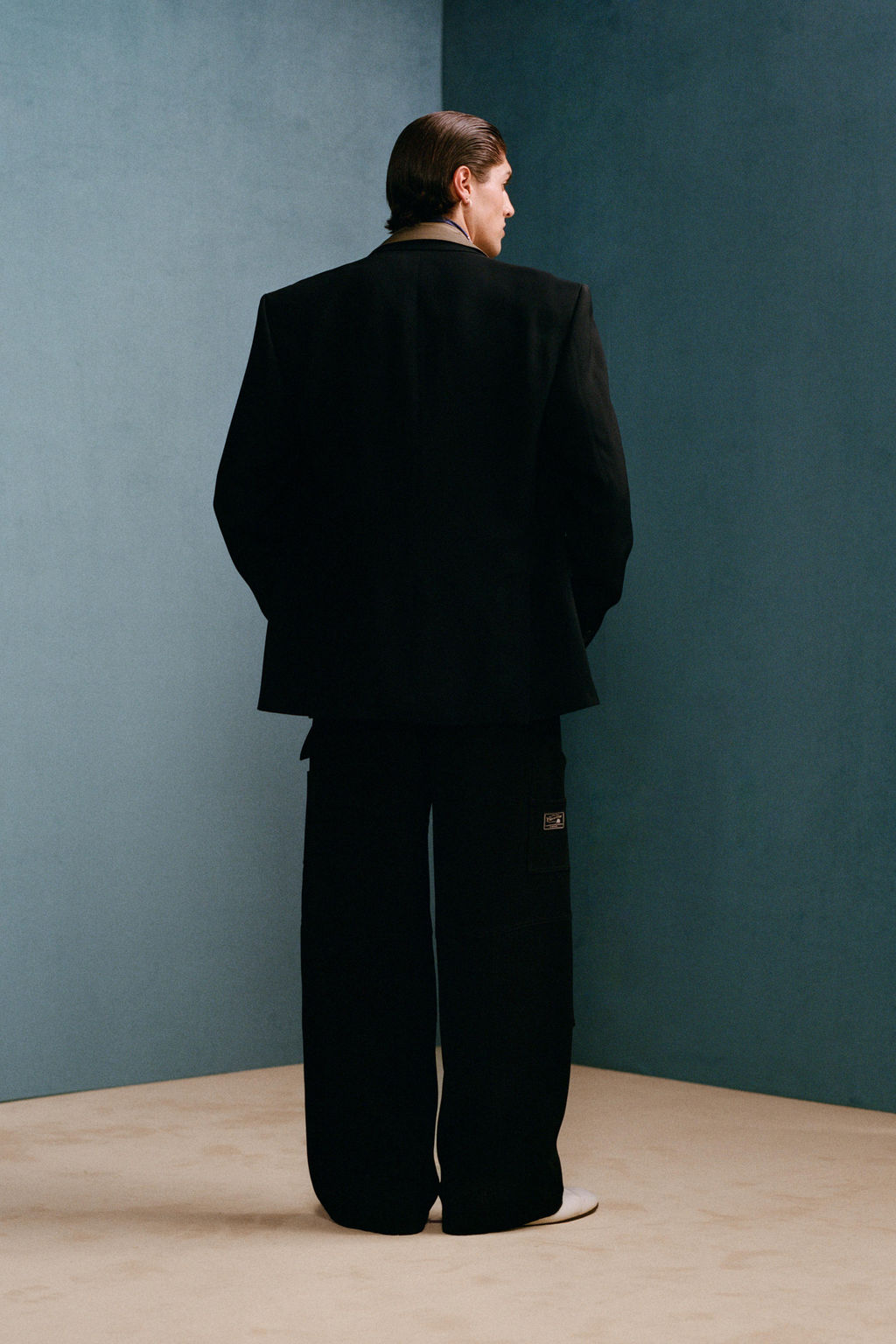 BLAZER TRAJE VISCOSA WILLY CHAVARRIA X ZARA / Marino  фото 3