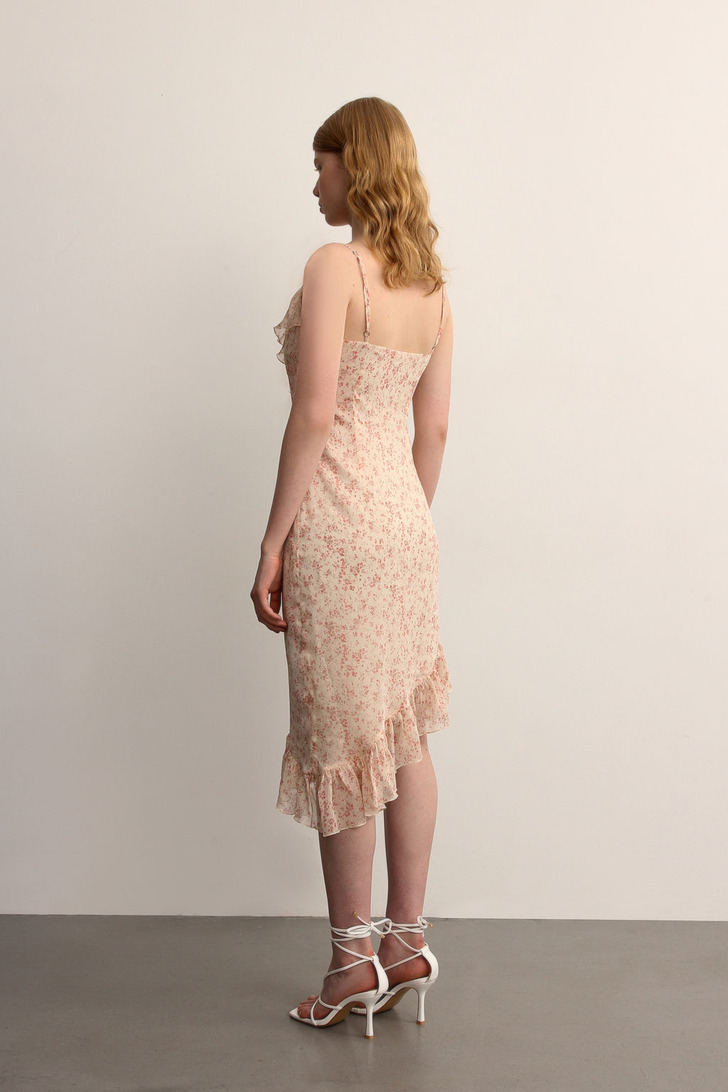 Платье из шифона c асиметричным низом - Mollis фото 5