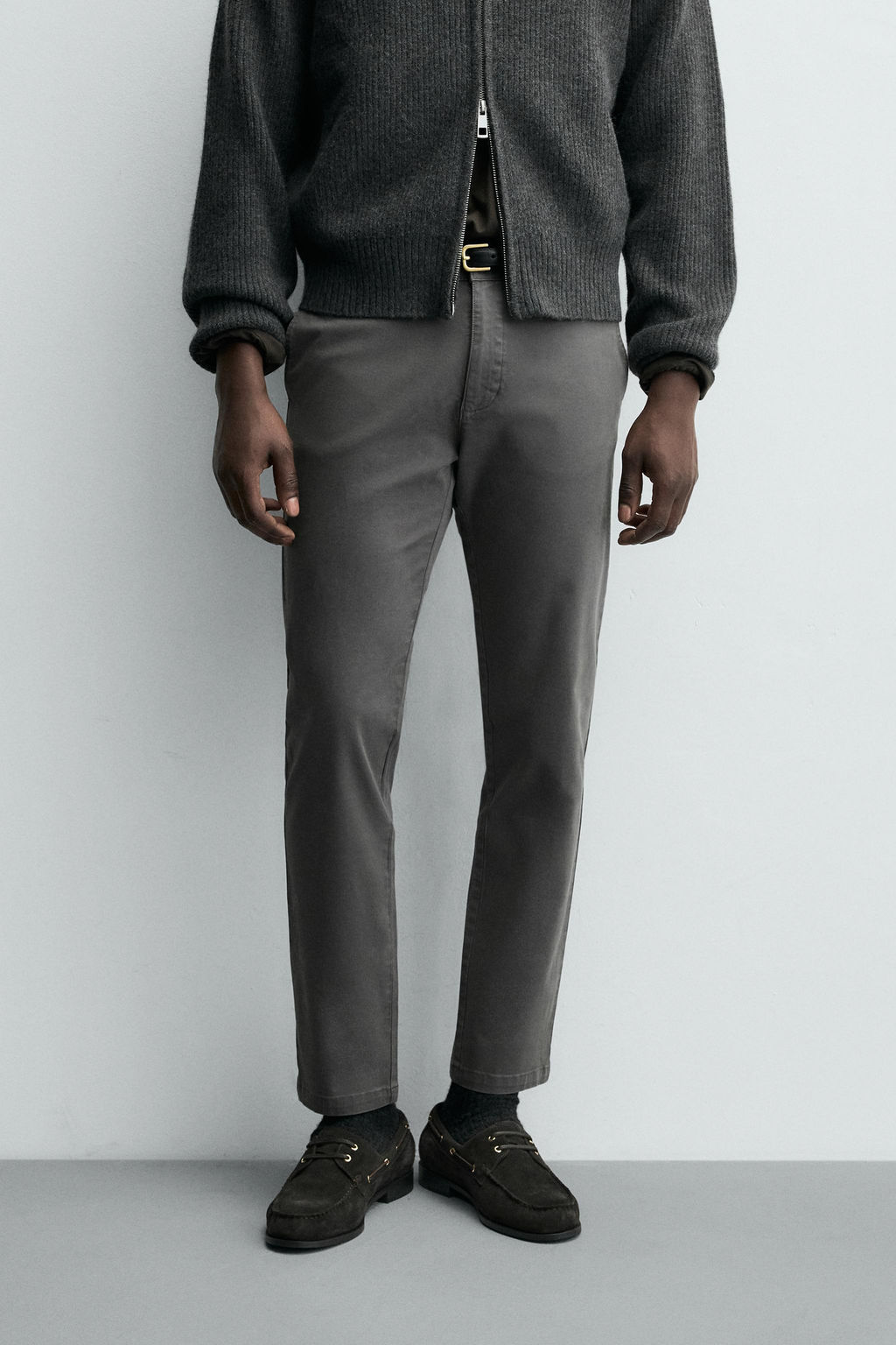 PANTAL?N CHINO SKINNY FIT / Gris antracita - Zara фото 10