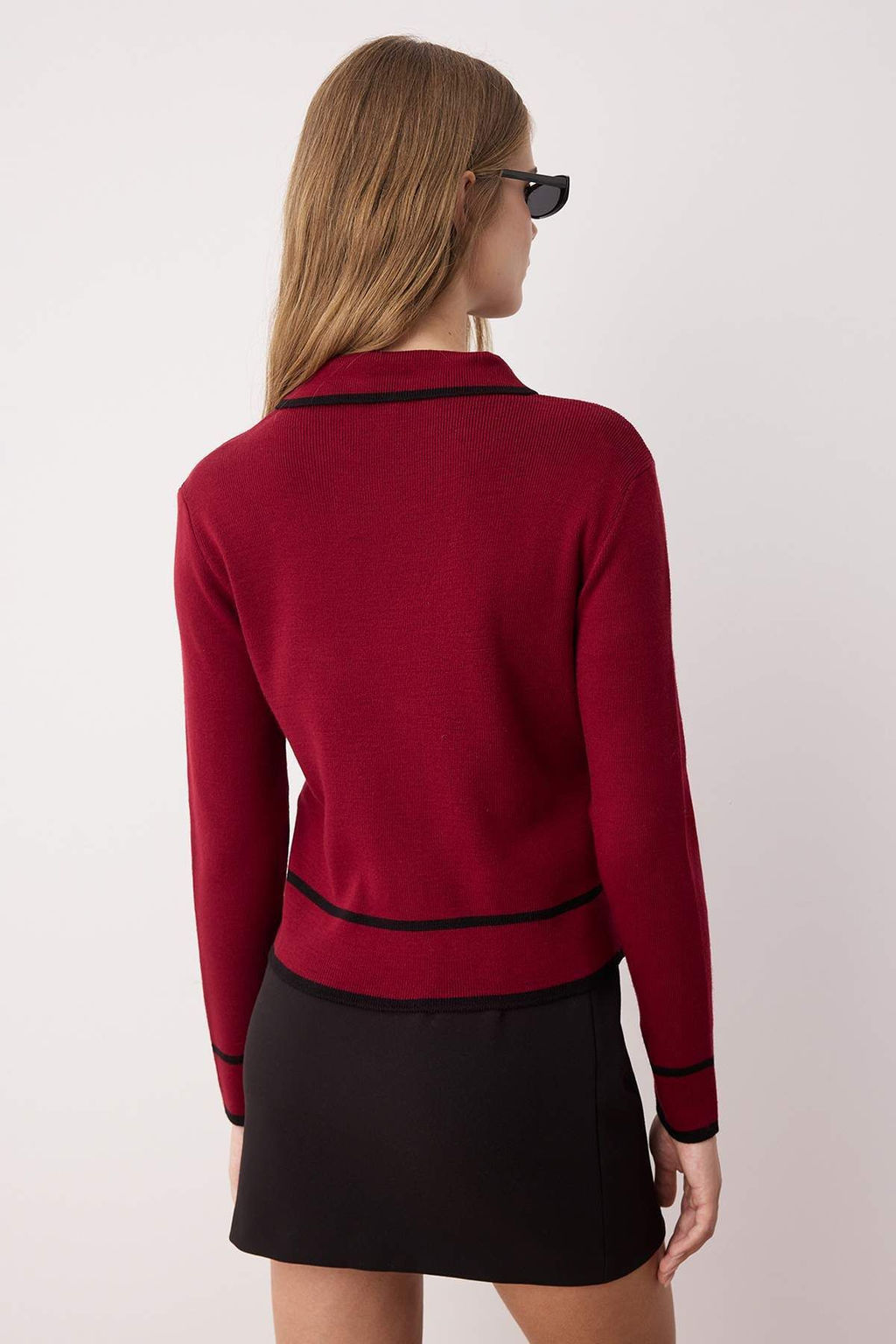 TRENDYOLMILLA Ekru Renk Bloklu Polo Yaka Triko H?rka TWOAW25HI00300 фото 4