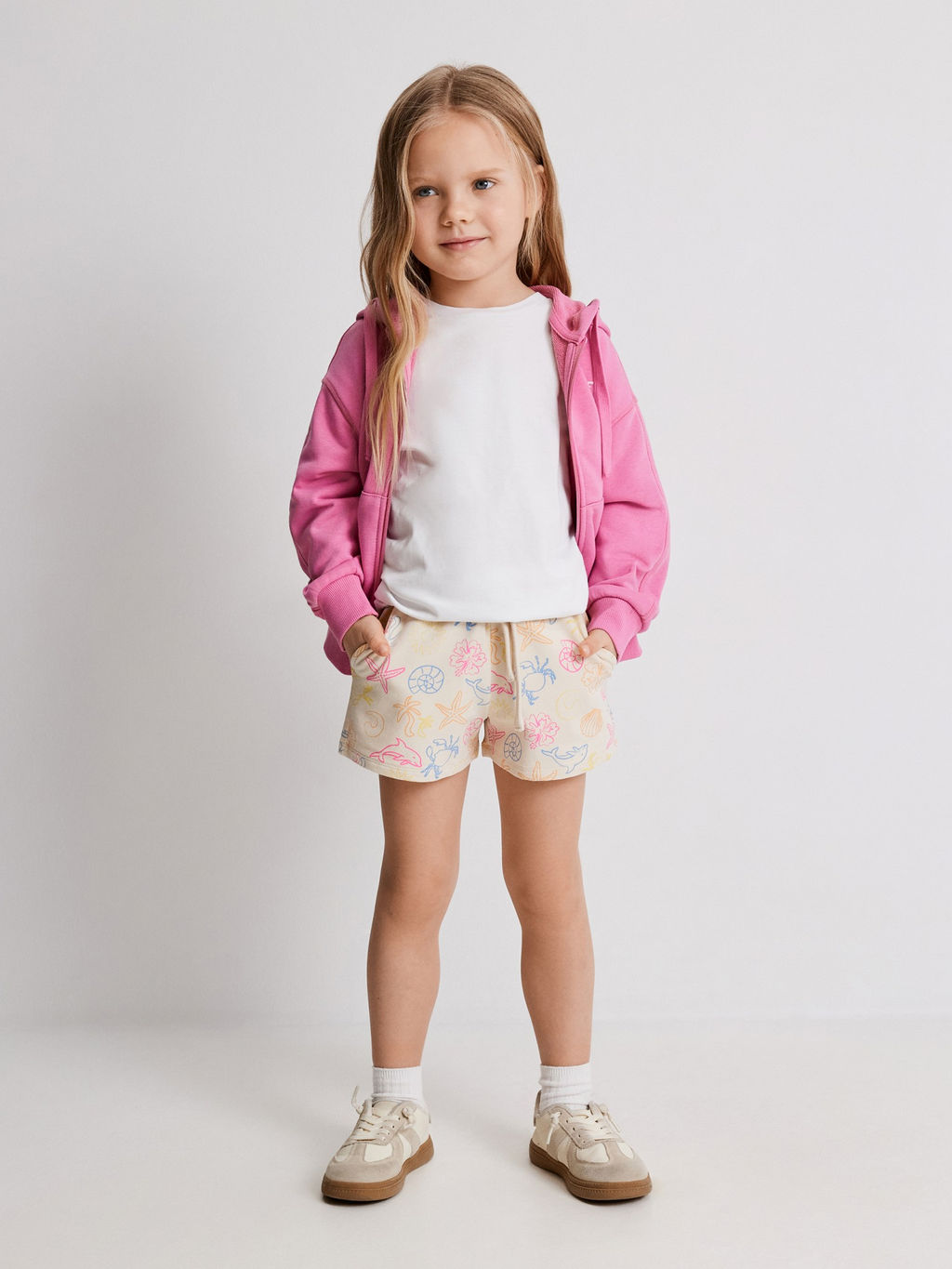 ACOOLA / Шорты детские для девочек Grusha бежевый фото 4