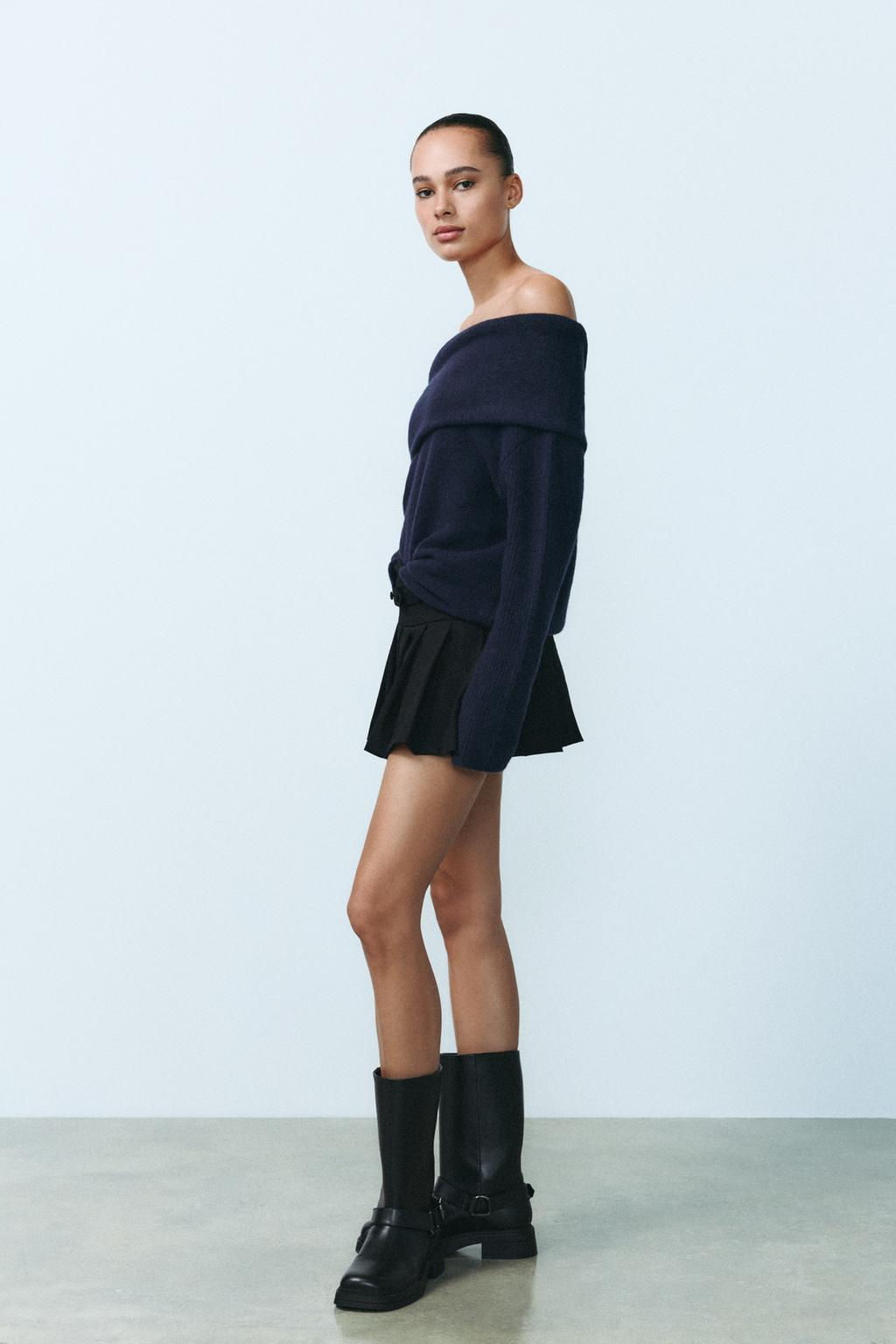 OFF-THE-SHOULDER KNIT SWEATER - Zara фото 4