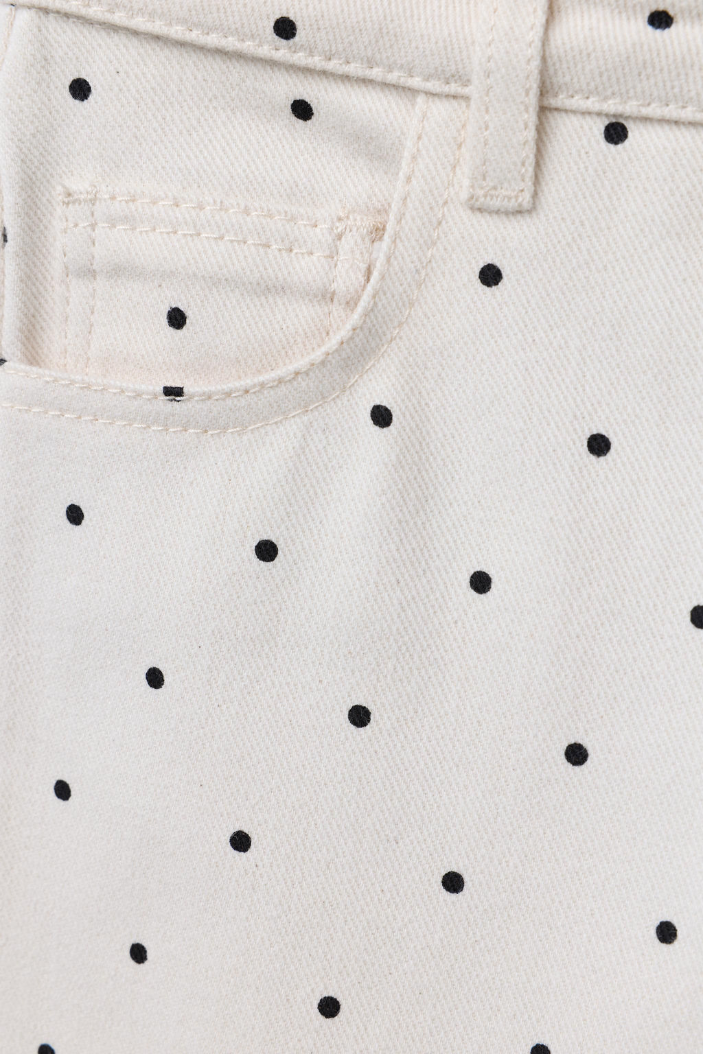 WIDE-LEG JEANS WITH POLKA DOTS - Zara фото 3
