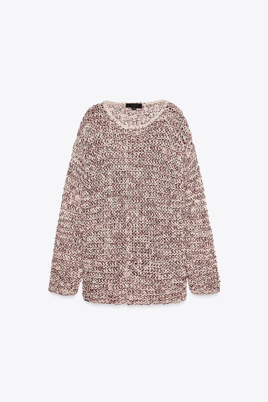 CONTRAST KNIT SWEATER - Zara фото 5