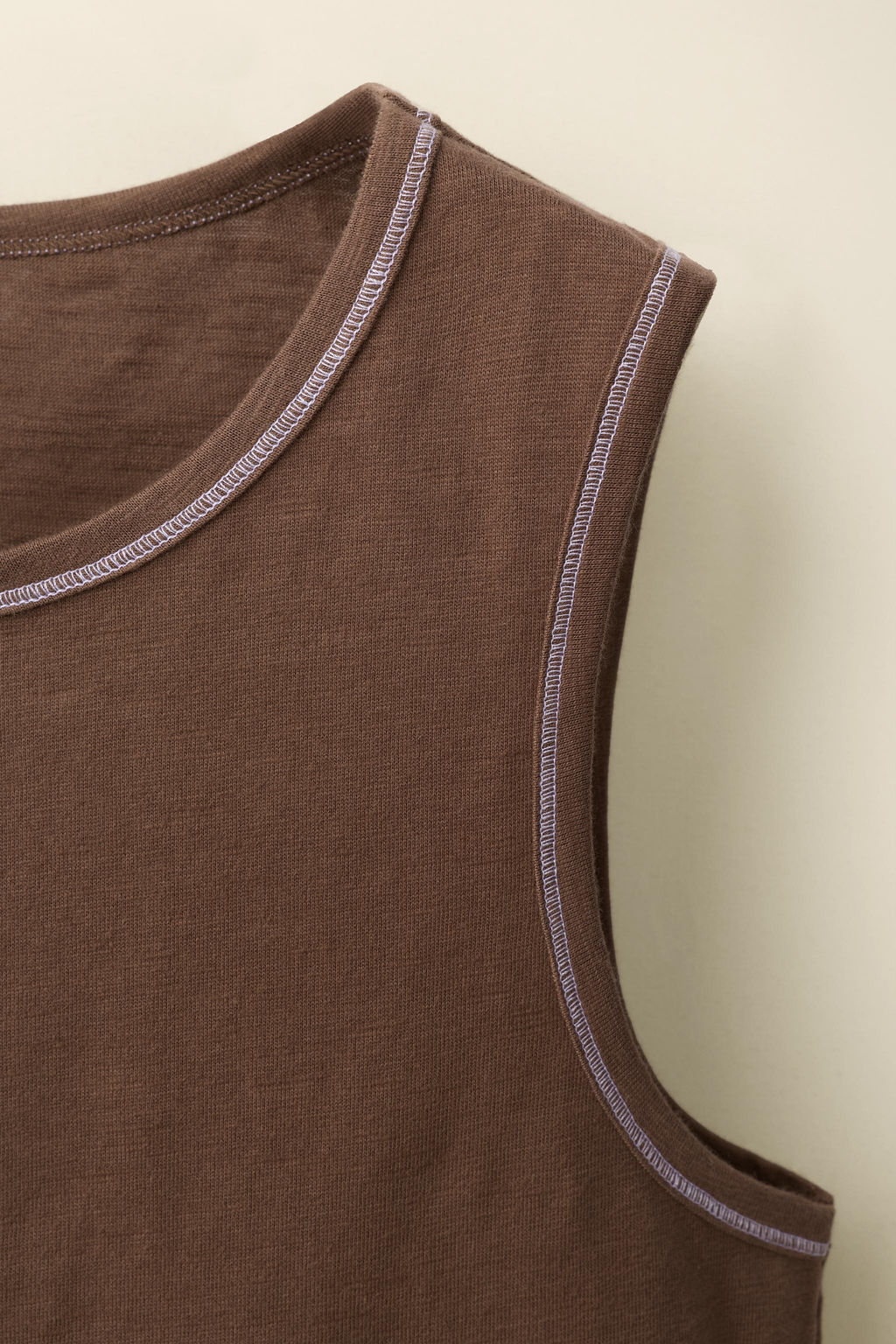 CAMISETA CREATED BY CARAMEL LONDON X ZARA / Marr?n claro