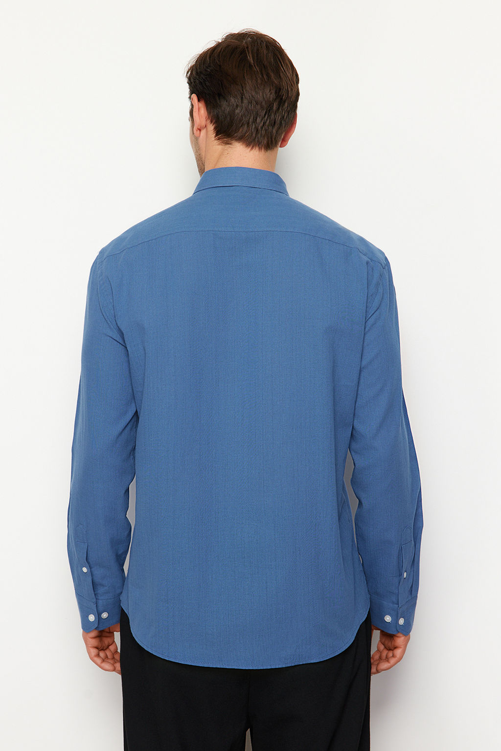 TRENDYOL MAN Lacivert Regular Fit %100 Pamuklu Gomlek TMNSS24GO00063 - Trendyolmilla фото 20