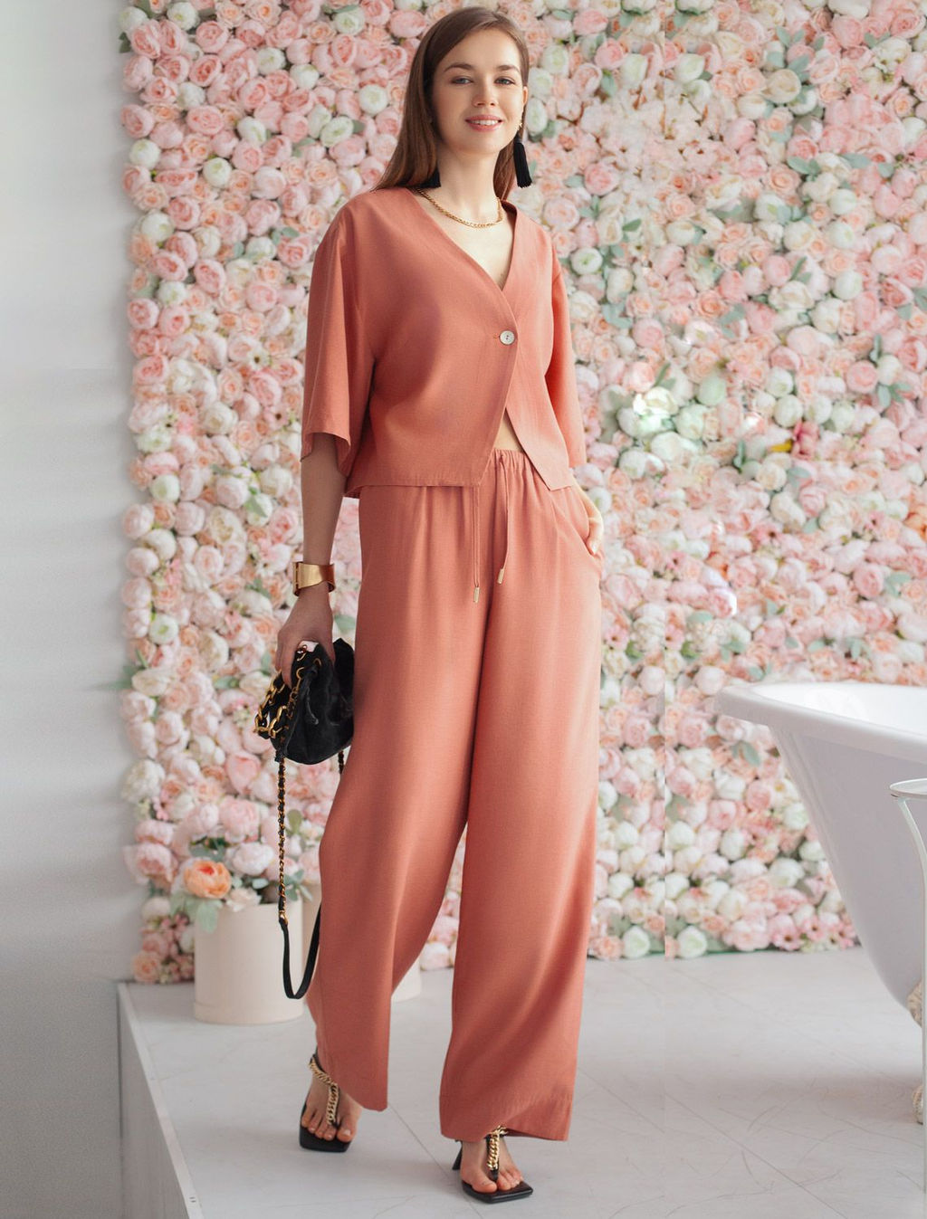 VILATTE / Блузка из плотного лиоцелла фото 6