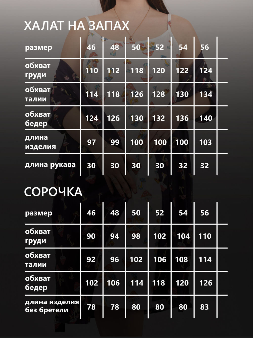 Комплект женский кулирка "АГАТА" ГРИБОЧКИ