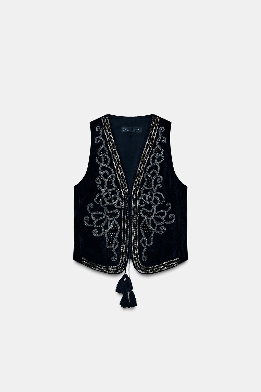 EMBROIDERED VELVET WAISTCOAT ZW COLLECTION