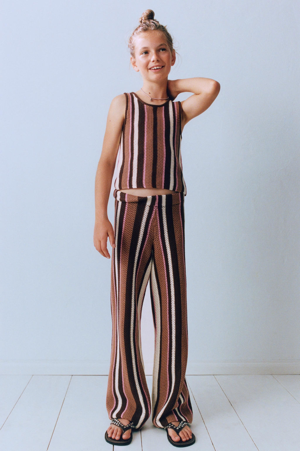 TOP PUNTO RAYAS / Khaki