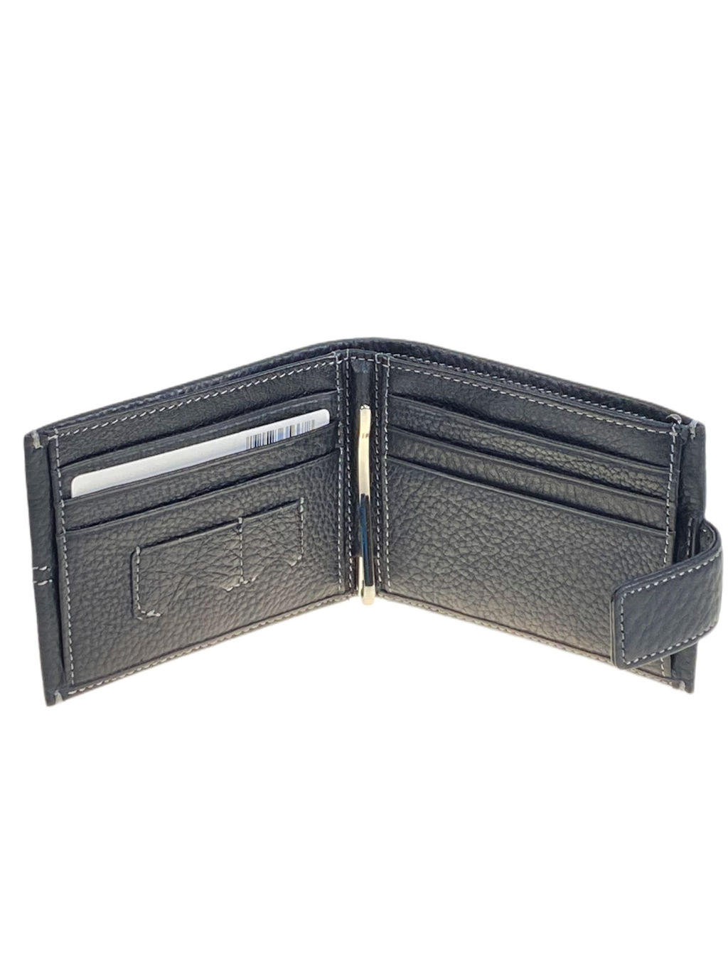 Портмоне мужское из натуральной кожи, цвет черный - Greta фото 2