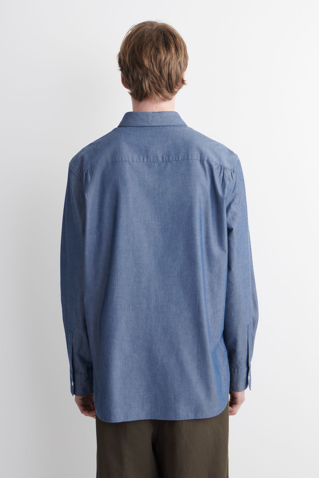 CAMISA DE CHAMBRAY DE MANGA LARGA - H&m фото 5