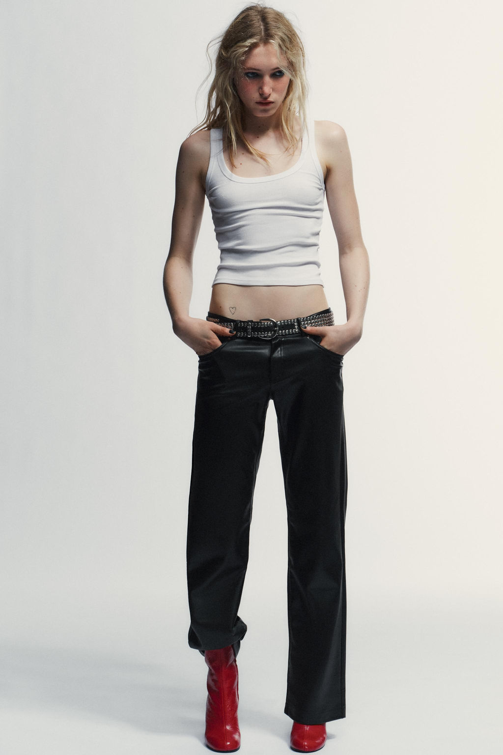 LEATHER HEELED ANKLE BOOTS