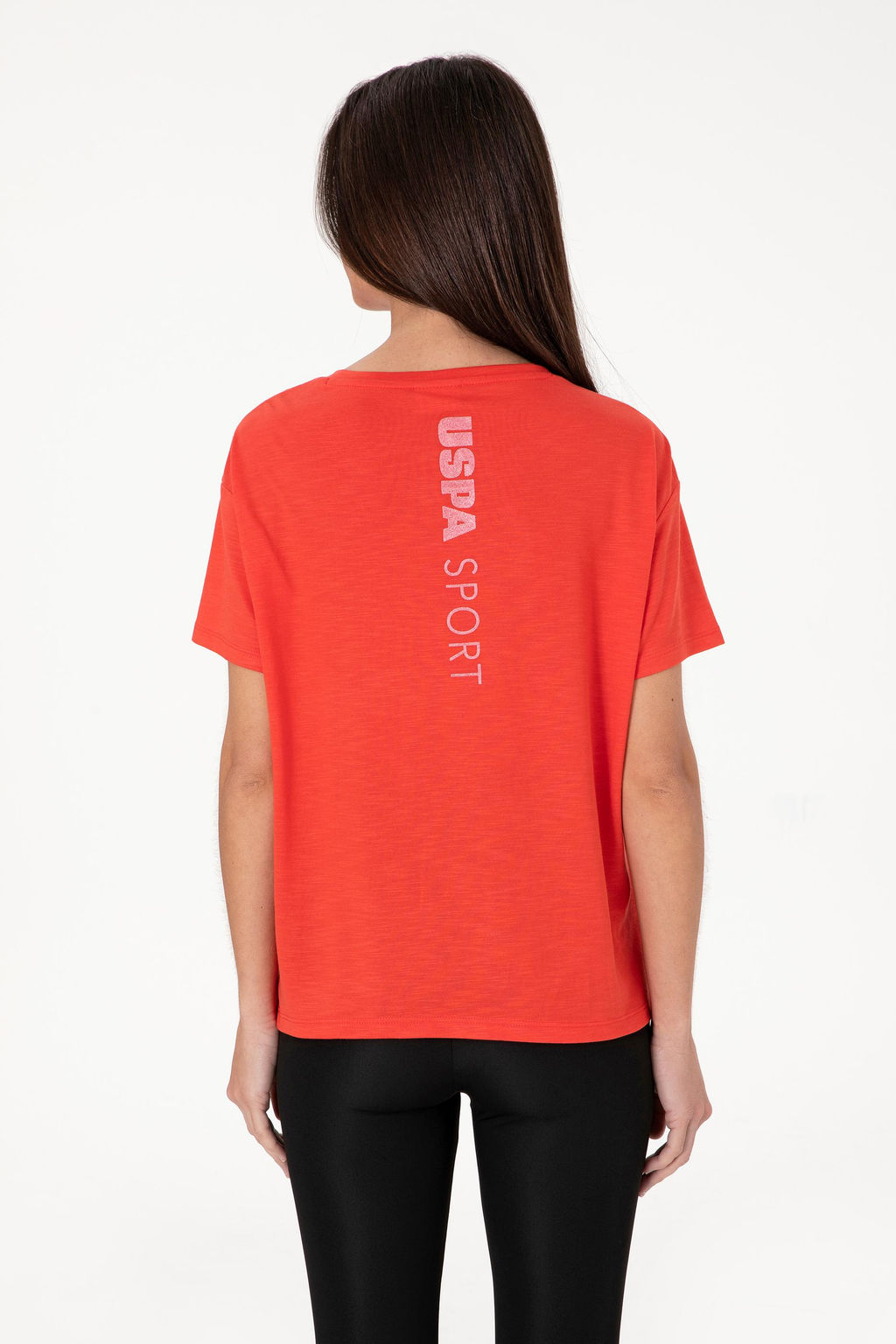 Kad_n K_rm_z_ Bisiklet Yaka Ti__rt Sepette S_rpriz _ndirim - U.s. polo assn фото 5