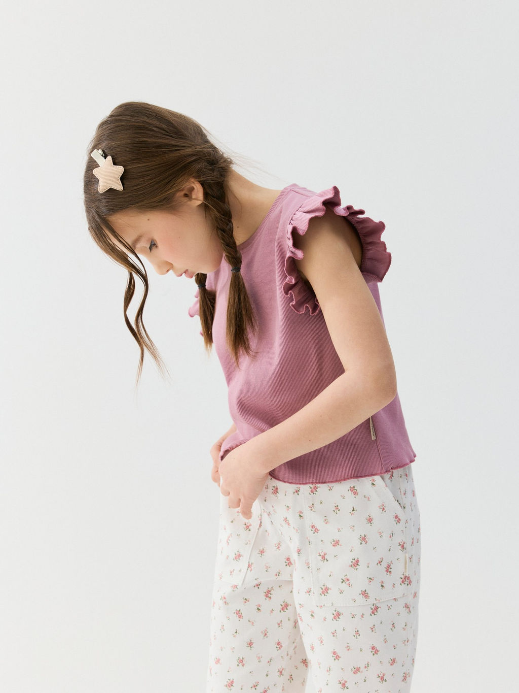 Футболка укороченная из кашкорсе Орхидея - Bungly фото 6