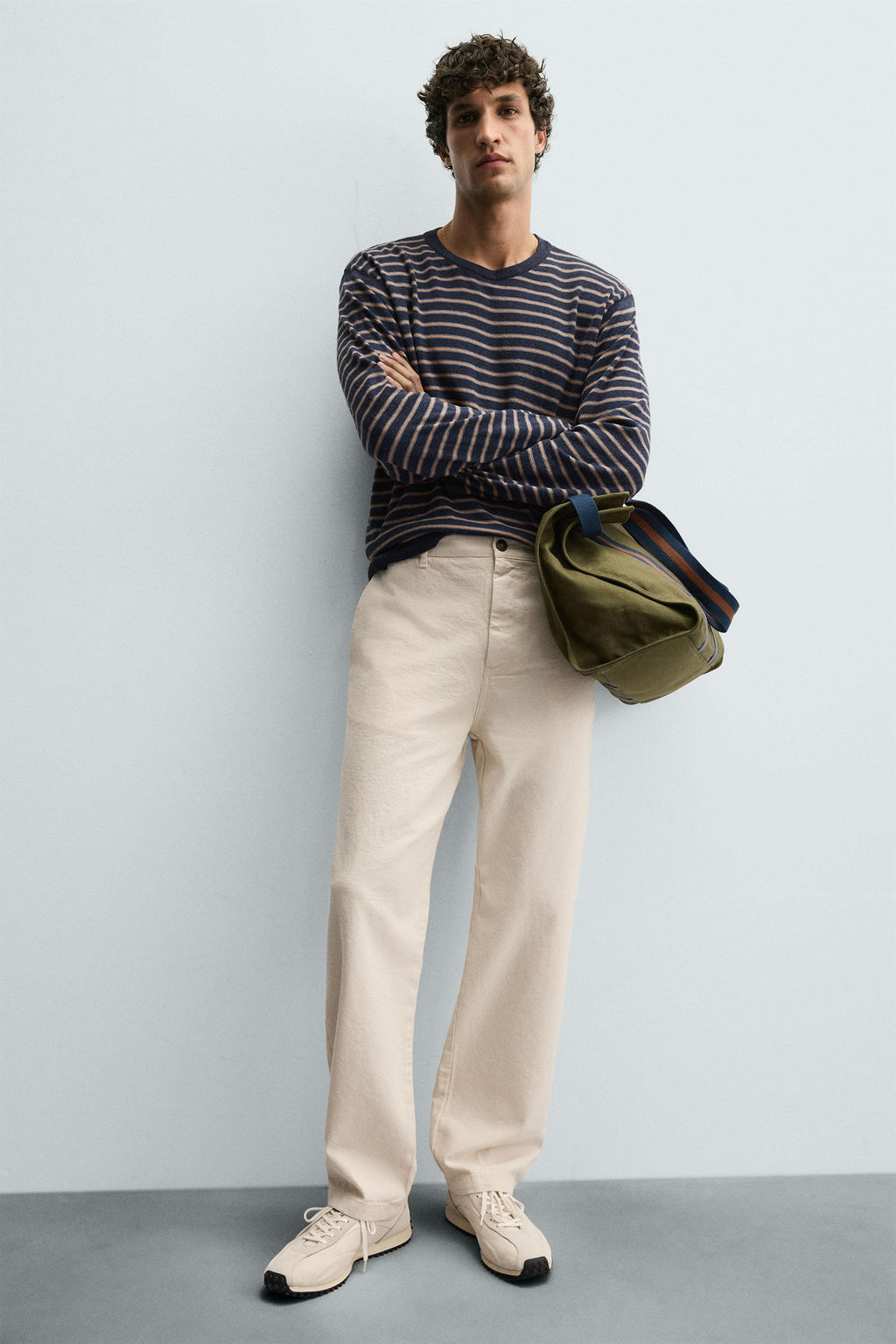 STRAIGHT-LEG CHINO TROUSERS - Zara фото 5
