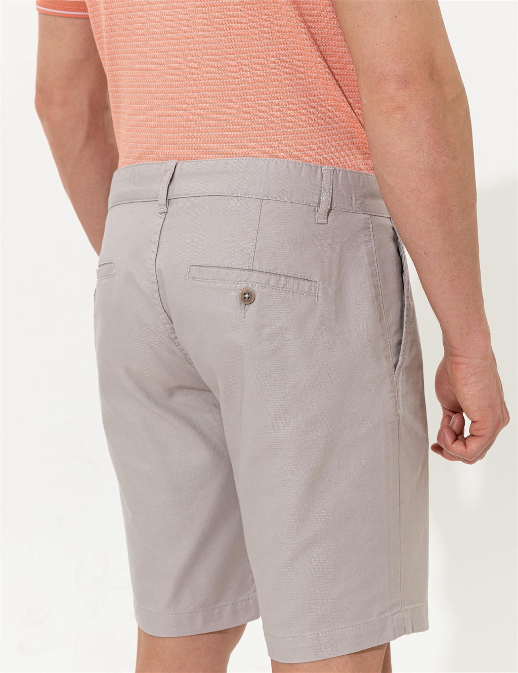 Gri Regular Fit Bermuda _ort